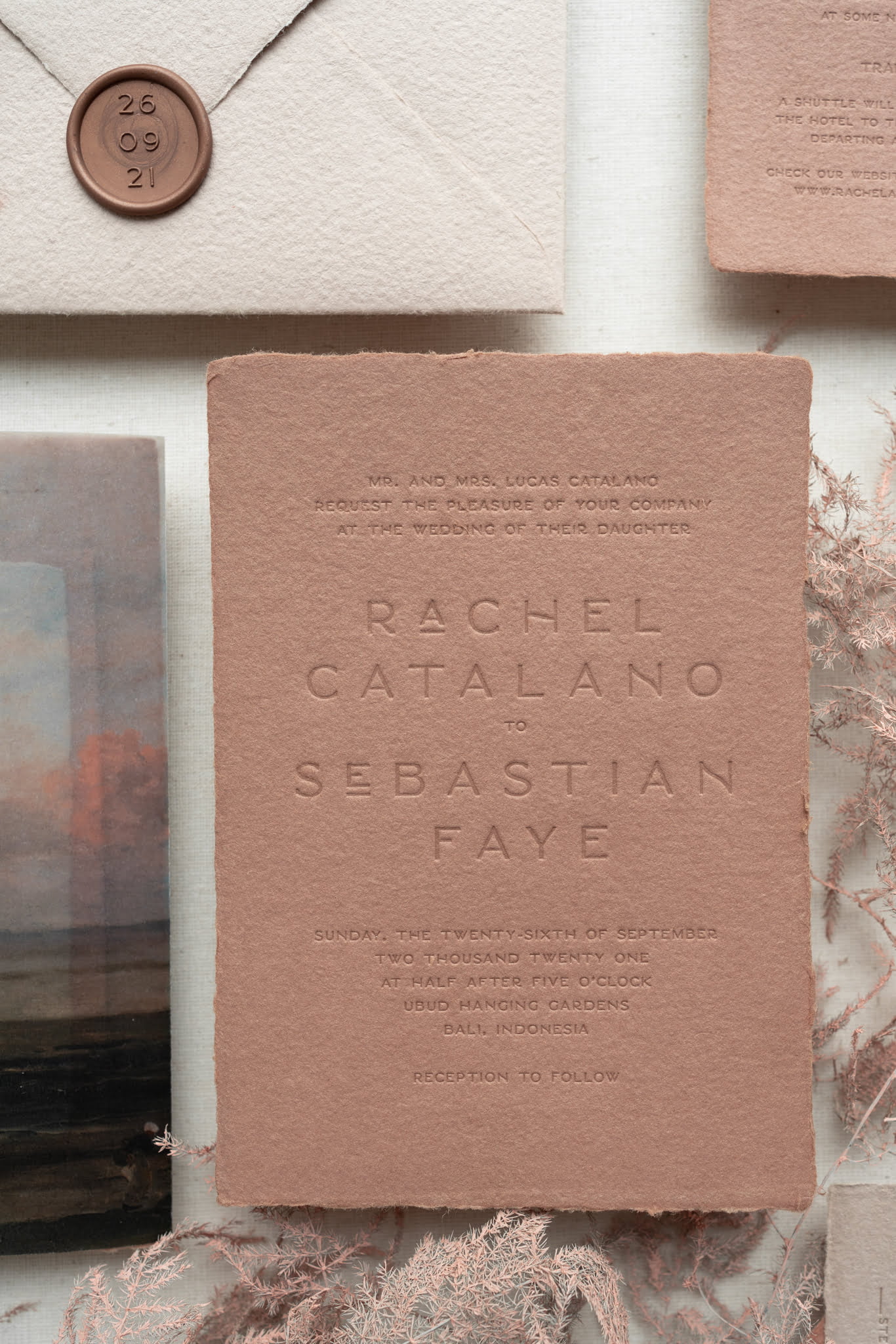 letterpress wedding invitations Papira