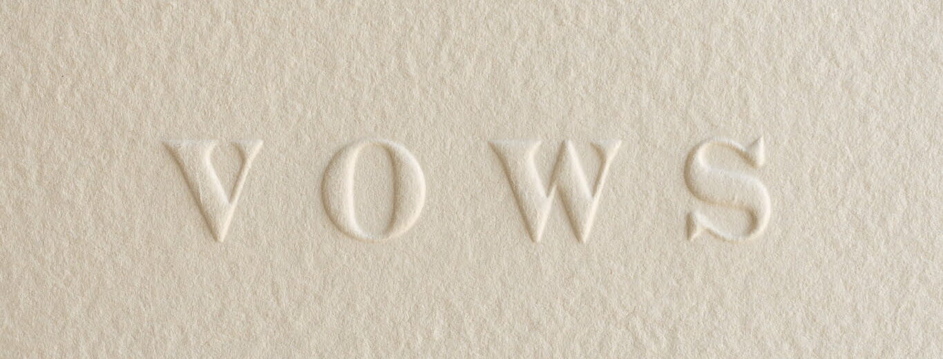 letterpress vow books