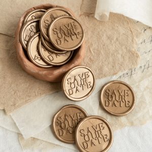 Save Our Date Self Adhesive wax seals_PAPIRA