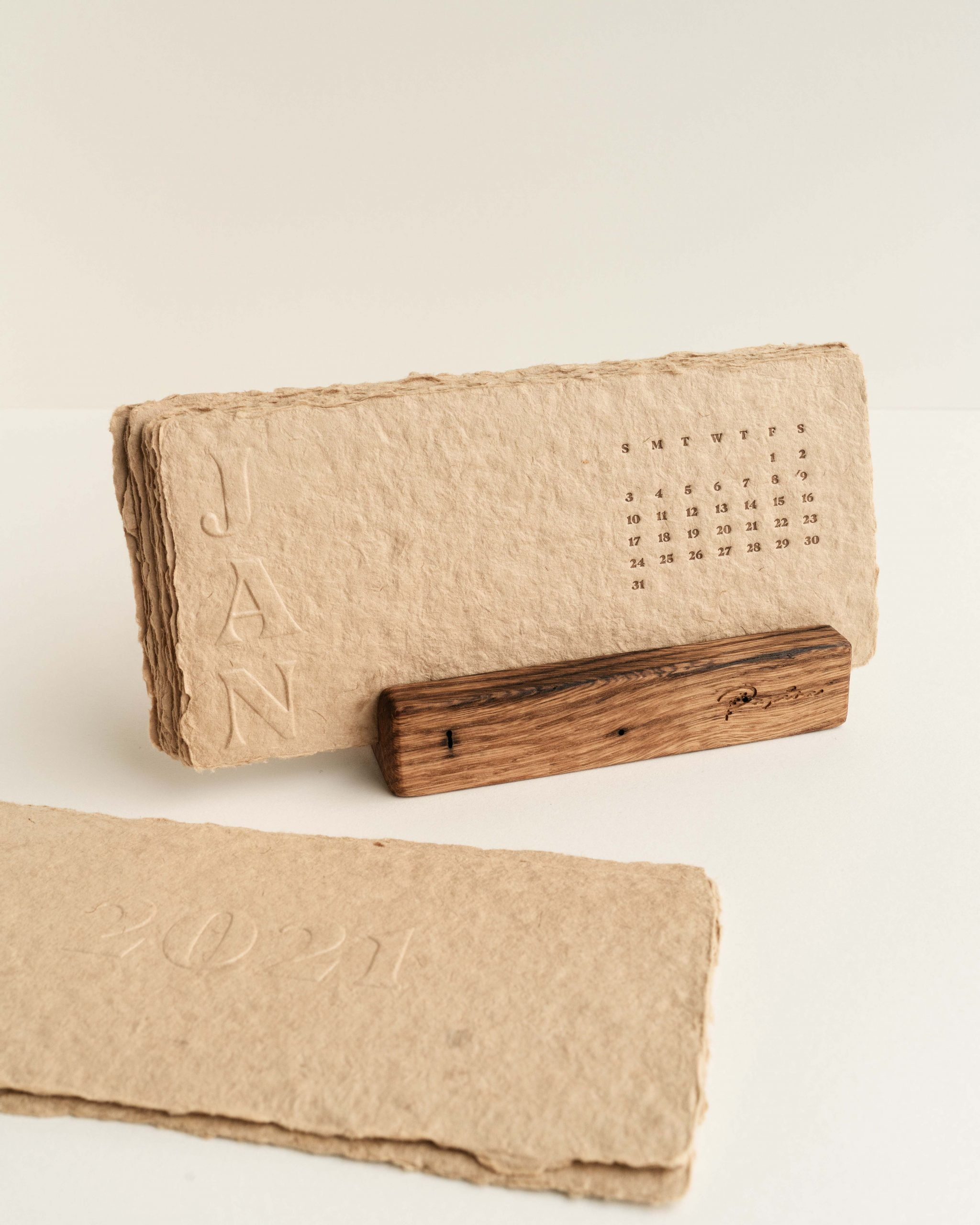 2021 Papira Desk Letterpress Calendar