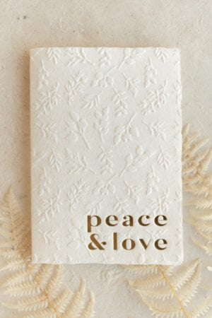 PEACE & LOVE - letterpress holiday card