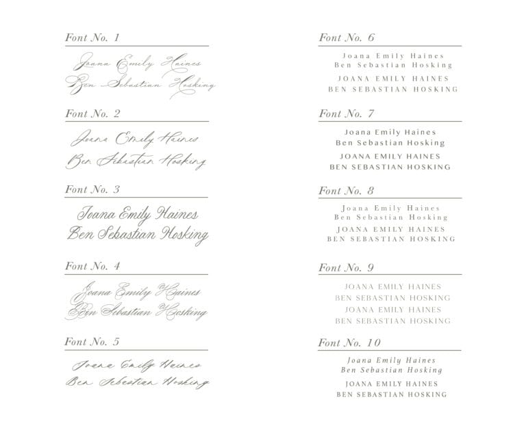 Collection GUIDE_fonts